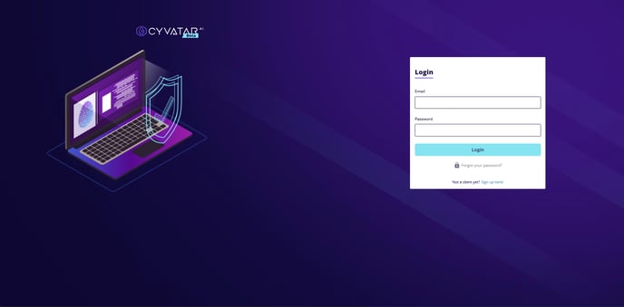 Cyvatar Platform_Login Page_2024.08.02